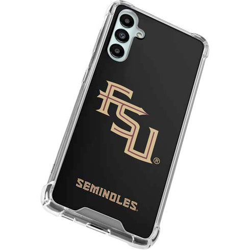 Florida State FSU Seminoles Black Galaxy A15 5G Clear Case