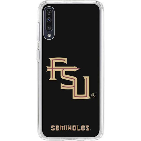 Florida State FSU Seminoles Black Galaxy A50 Clear Case