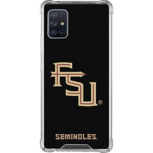 Florida State FSU Seminoles Black Galaxy A51 5G Clear Case