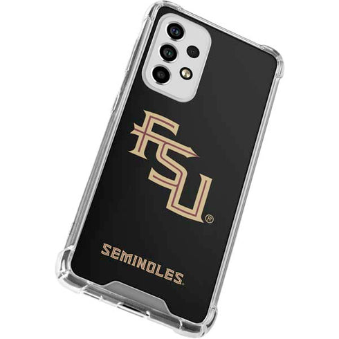 Florida State FSU Seminoles Black Galaxy A53 5G Clear Case