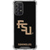 Florida State FSU Seminoles Black Galaxy A72 5G Clear Case