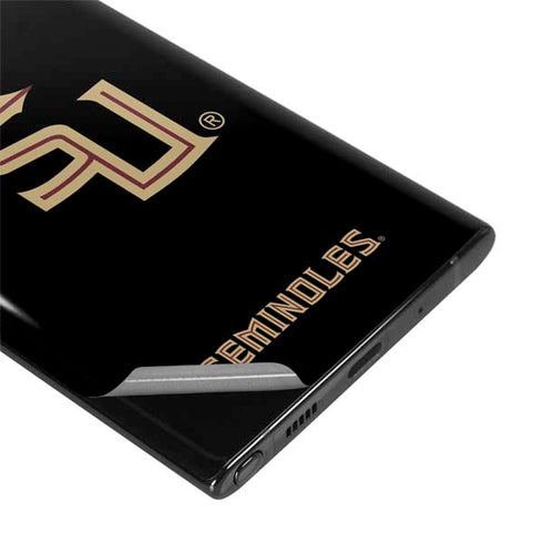 FSU Seminoles Black Galaxy Note 10 Plus Skin