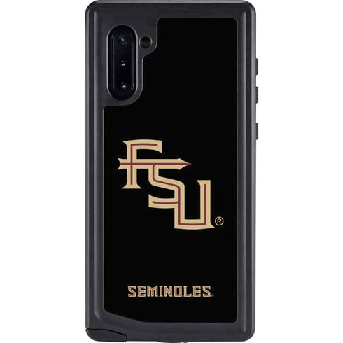 FSU Seminoles Black Galaxy Note 10 Waterproof Case