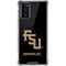 Florida State FSU Seminoles Black Galaxy Note20 5G Clear Case