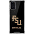 Florida State FSU Seminoles Black Galaxy Note20 5G Clear Case