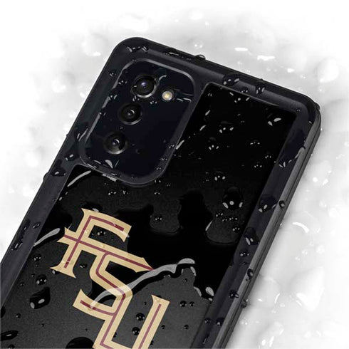 Florida State FSU Seminoles Black Galaxy Note20 5G Waterproof Case