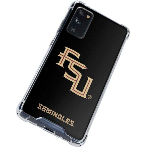 Florida State FSU Seminoles Black Galaxy S20 FE Clear Case