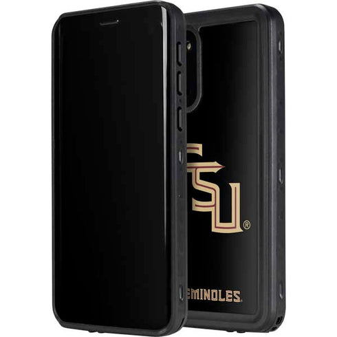 Florida State FSU Seminoles Black Galaxy S20 Plus Waterproof Case