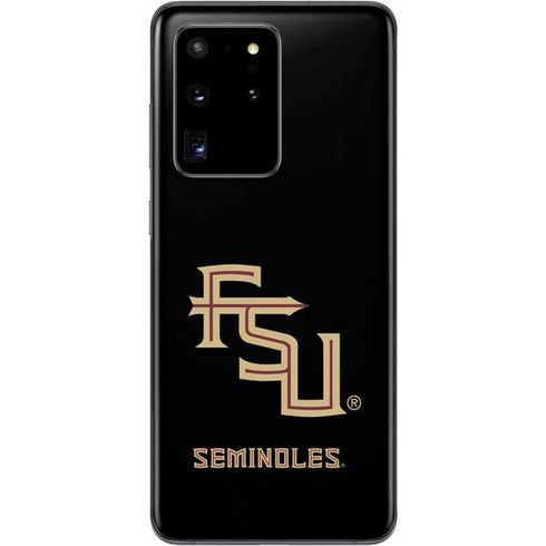 Florida State FSU Seminoles Black Galaxy S20 Ultra 5G Skin