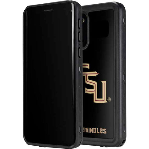 Florida State FSU Seminoles Black Galaxy S20 Waterproof Case