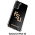 Florida State FSU Seminoles Black Galaxy S21 Plus 5G Clear Case