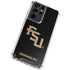 Florida State FSU Seminoles Black Galaxy S21 Ultra 5G Clear Case