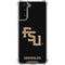 Florida State FSU Seminoles Black Galaxy S22 Plus Clear Case