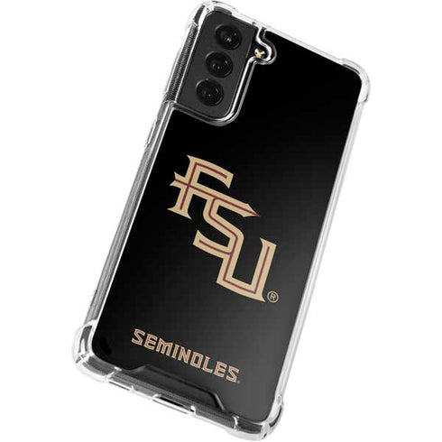 Florida State FSU Seminoles Black Galaxy S22 Plus Clear Case