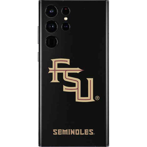 Florida State FSU Seminoles Black Galaxy S22 Ultra Skin