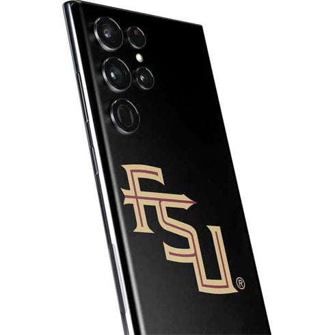Florida State FSU Seminoles Black Galaxy S22 Ultra Skin