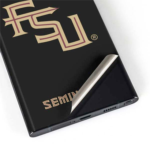 Florida State FSU Seminoles Black Galaxy S22 Ultra Skin