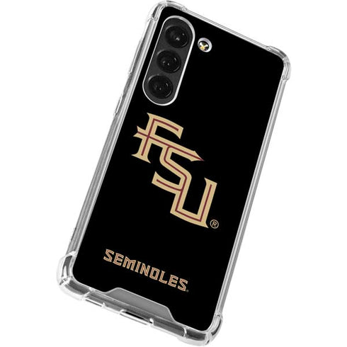 Florida State FSU Seminoles Black Galaxy S23 Clear Case