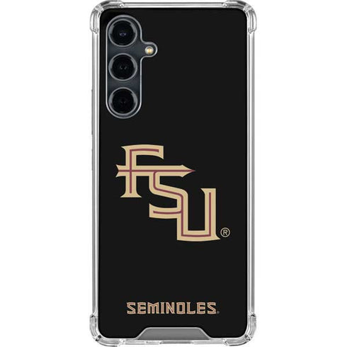 Florida State FSU Seminoles Black Galaxy S23 FE Clear Case