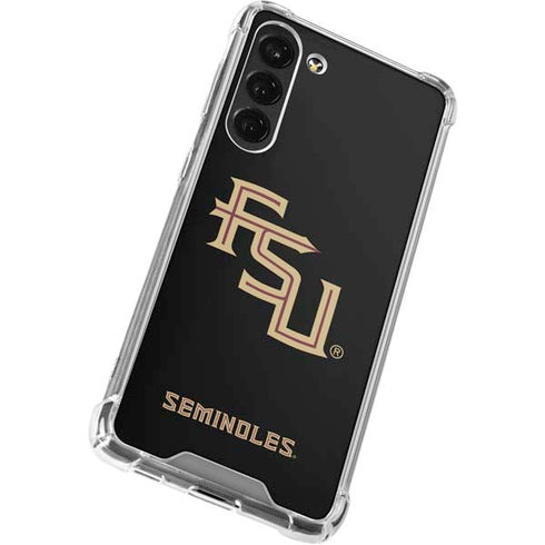 Florida State FSU Seminoles Black Galaxy S23 Plus Clear Case