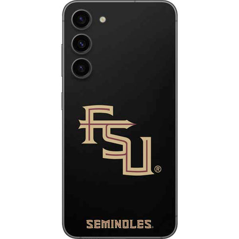 Florida State FSU Seminoles Black Galaxy S23 Plus Skin