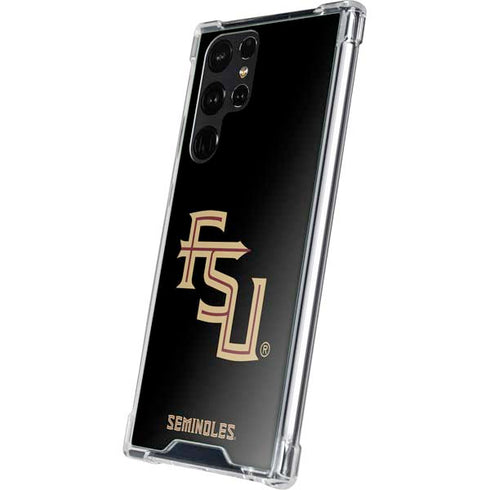 Florida State FSU Seminoles Black Galaxy S23 Ultra Clear Case