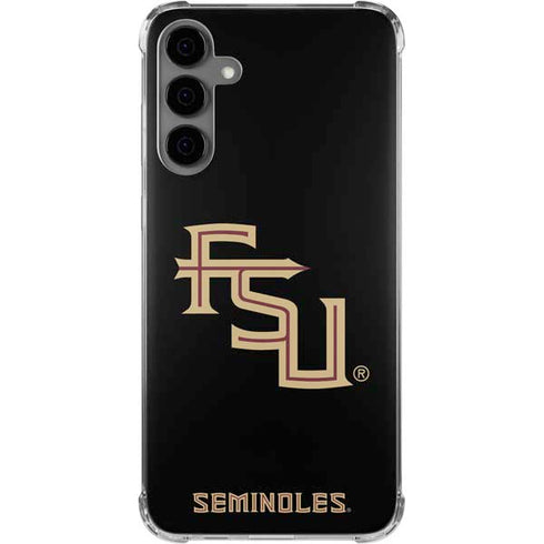 Florida State FSU Seminoles Black Galaxy S24 Plus Clear Case
