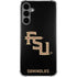 Florida State FSU Seminoles Black Galaxy S24 Plus Clear Case