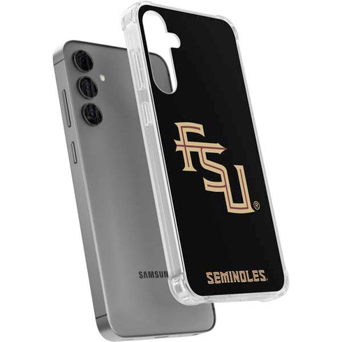 Florida State FSU Seminoles Black Galaxy S24 Plus Clear Case