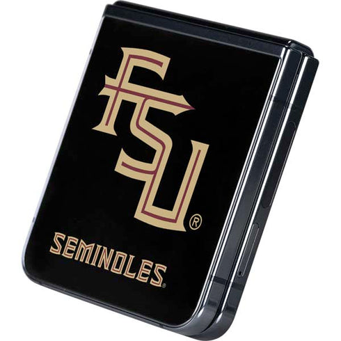 Florida State FSU Seminoles Black Galaxy Z Flip5 5G Skin