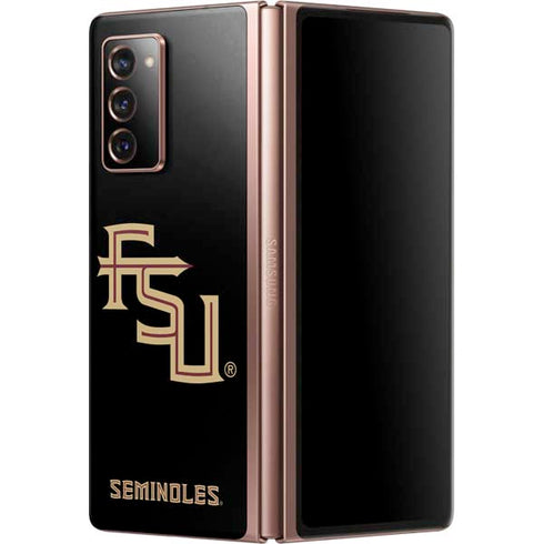 Florida State FSU Seminoles Black Galaxy Z Fold2 5G Skin