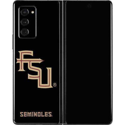 Florida State FSU Seminoles Black Galaxy Z Fold2 5G Skin