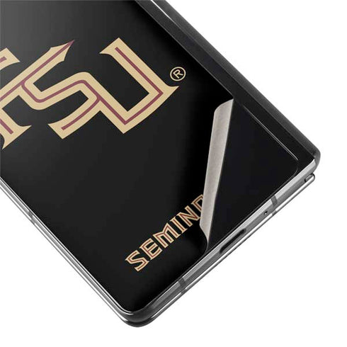 Florida State FSU Seminoles Black Galaxy Z Fold2 5G Skin
