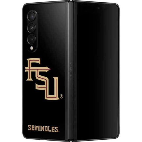 Florida State FSU Seminoles Black Galaxy Z Fold3 5G Skin