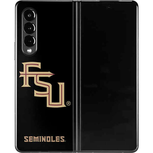 Florida State FSU Seminoles Black Galaxy Z Fold3 5G Skin