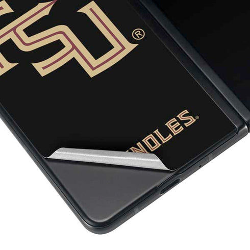 Florida State FSU Seminoles Black Galaxy Z Fold3 5G Skin