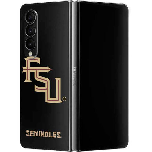 Florida State FSU Seminoles Black Galaxy Z Fold4 5G Skin