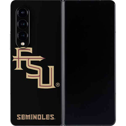 Florida State FSU Seminoles Black Galaxy Z Fold4 5G Skin