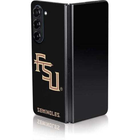 Florida State FSU Seminoles Black Galaxy Z Fold5 5G Skin