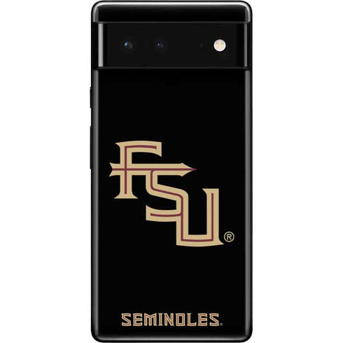 Florida State FSU Seminoles Black Google Pixel 6 Skin