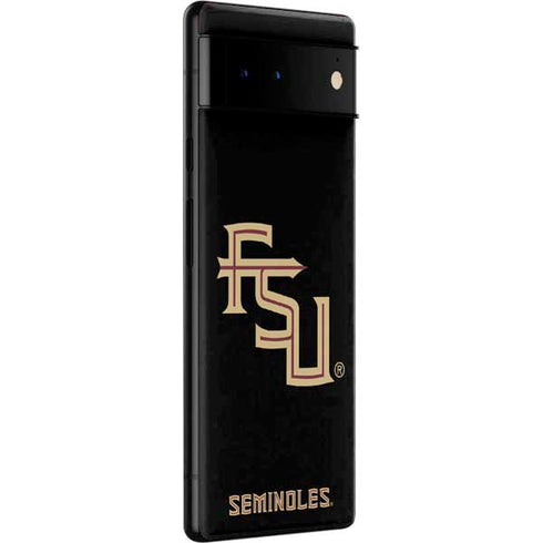 Florida State FSU Seminoles Black Google Pixel 6 Skin