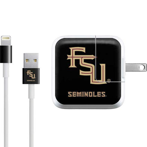 FSU Seminoles Black iPad Charger (10W USB) Skin