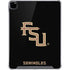 Florida State FSU Seminoles Black iPad Pro 12.9in (2020) Clear Case