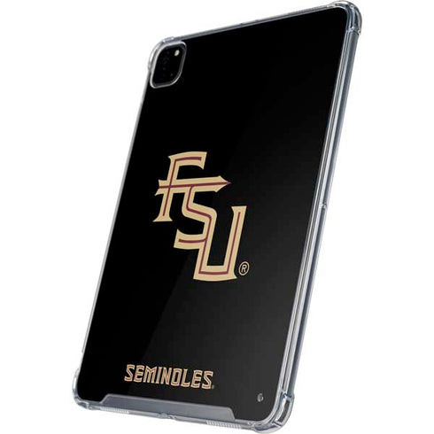 Florida State FSU Seminoles Black iPad Pro 12.9in (2020) Clear Case