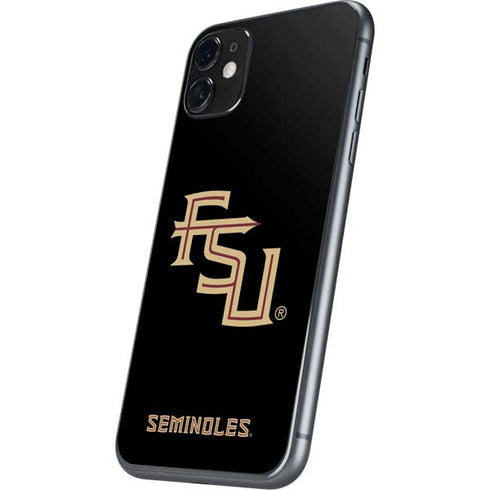 FSU Seminoles Black iPhone 11 Skin