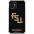 Florida State FSU Seminoles Black iPhone 12 Clear Case