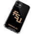 Florida State FSU Seminoles Black iPhone 12 Clear Case