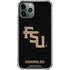 Florida State FSU Seminoles Black iPhone 12 Pro Clear Case