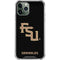 Florida State FSU Seminoles Black iPhone 12 Pro Max Clear Case