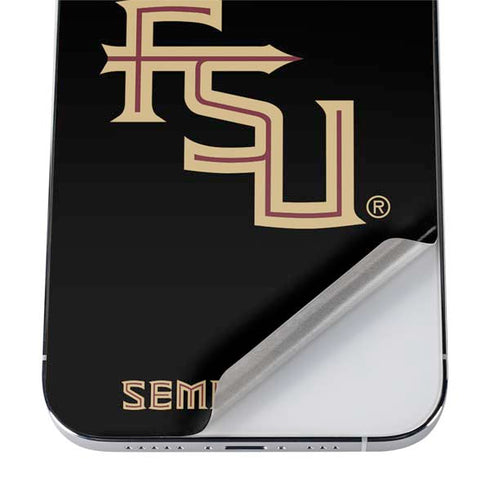 Florida State FSU Seminoles Black iPhone 12 Pro Skin